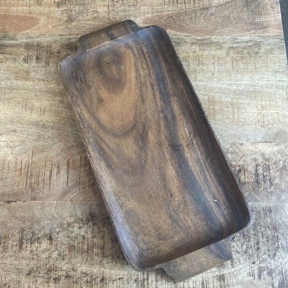 Philippine Handicrafts Tray Monkey Pod Wood Lina Vizcarra- Oandasan Handcrafted - Picture 2 of 9